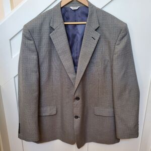 Fine Tweed Wool Blazer Suit Jacket